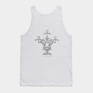 Candle Holder Vintage Patent Drawing Tank Top